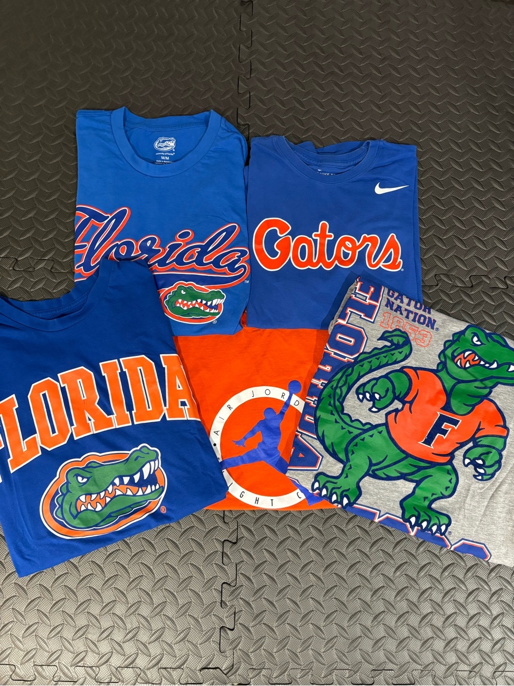 Florida Gators Graphic Tee bundle Blue/Orange Nike Jordan ncaa Small - medium